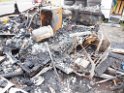 Wohnwagen ausgebrannt Koeln Muelheim Muelheimer Ring Piccoloministr P089